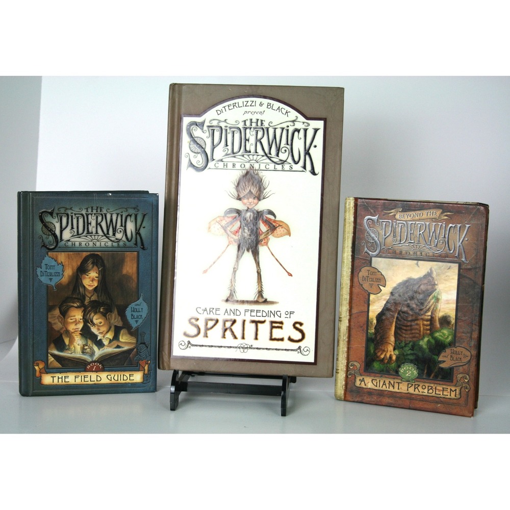 Lot of 3Spiderwick Chronicles Hardcover-Field Guide, Giant Problem, Sprites